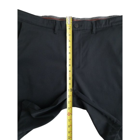 Men's Jachs New York Flat Front Comfort Waist Stretch Performance Black Shorts - Picture 14 of 14